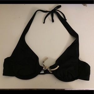 Burberry black bikini top and bottom size XL